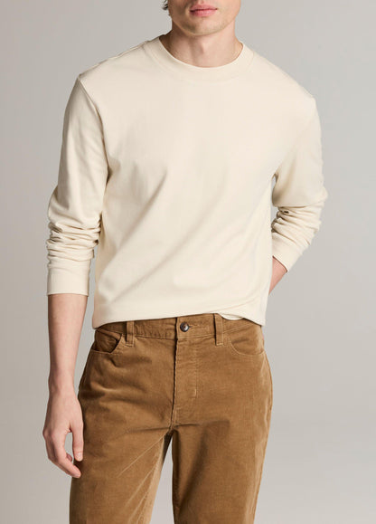 Peached-Face Cotton Jersey Long-Sleeve T-Shirt - US 9182