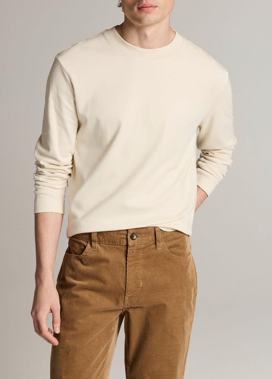 Peached-Face Cotton Jersey Long-Sleeve T-Shirt - US 9182