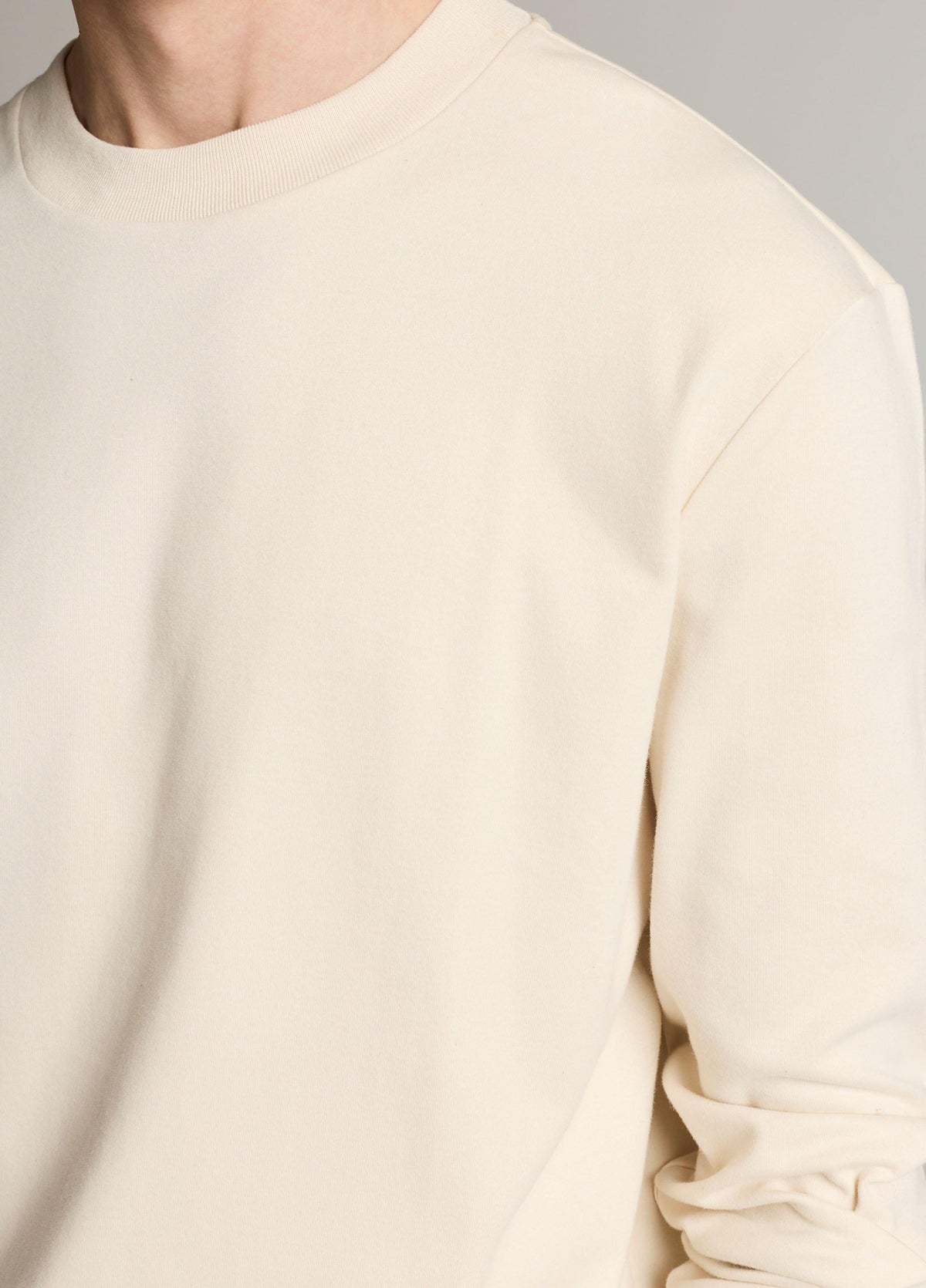 Peached-Face Cotton Jersey Long-Sleeve T-Shirt - US 9182