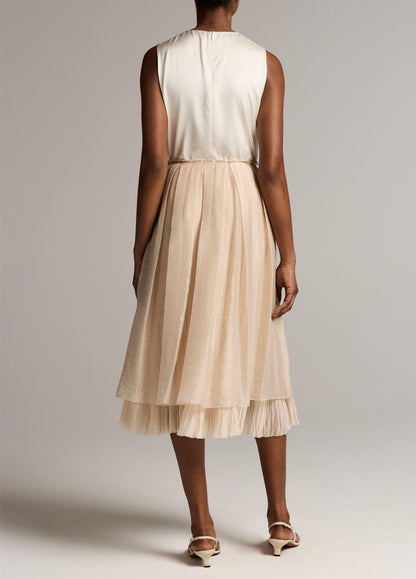 Pleated Layered Skirt - US 5067