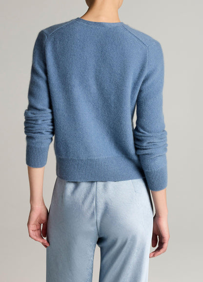 Plush Cashmere V-Neck Cardigan - US 5215