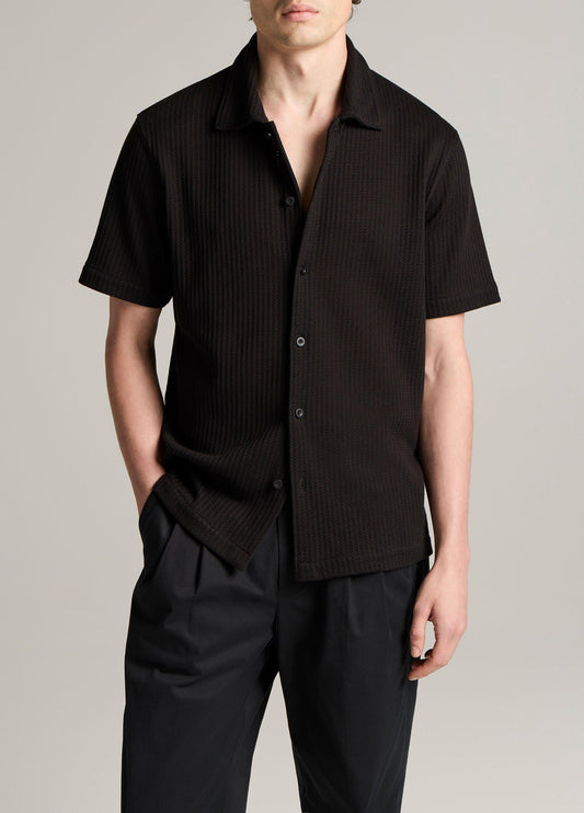 Pointelle Cotton-Blend Button-Front Shirt - US 3304