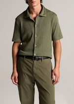 Pointelle Cotton-Blend Button-Front Shirt - US 7052
