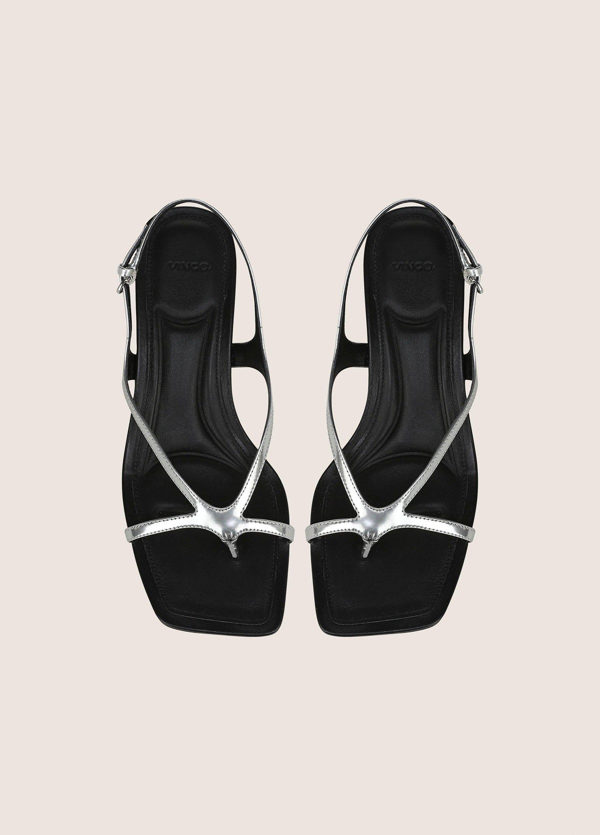 Posie Metallic Leather Heeled Sandal - US 2200