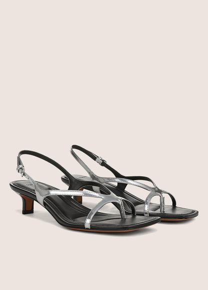 Posie Metallic Leather Heeled Sandal - US 2200
