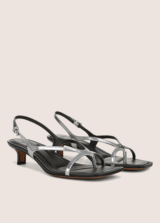 Posie Metallic Leather Heeled Sandal - US 2200