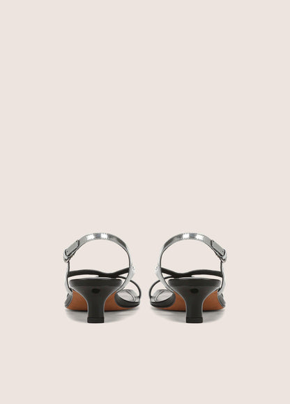Posie Metallic Leather Heeled Sandal - US 2200