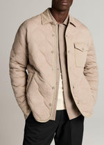 Quilted Cotton-Blend Insulated Shirt Jacket - US 2625
