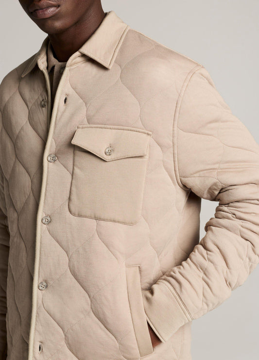 Quilted Cotton-Blend Insulated Shirt Jacket - US 2625