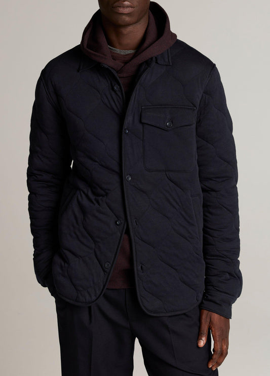 Quilted Cotton-Blend Insulated Shirt Jacket - US 8708