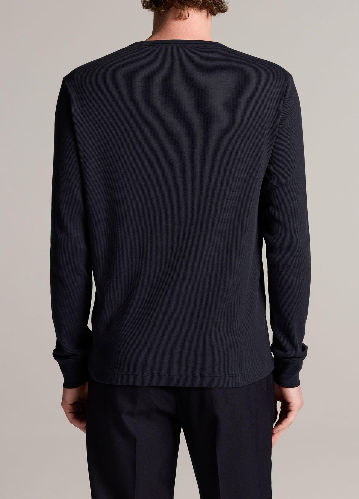 Ribbed Cotton Henley - US 3188