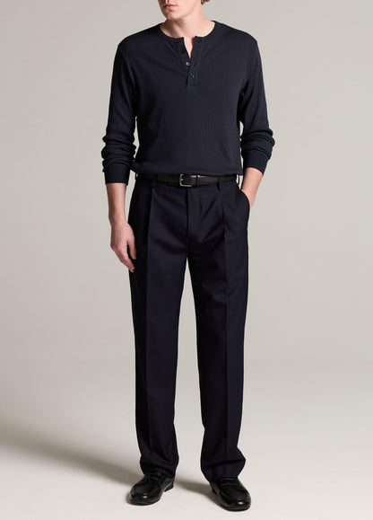 Ribbed Cotton Henley - US 3188