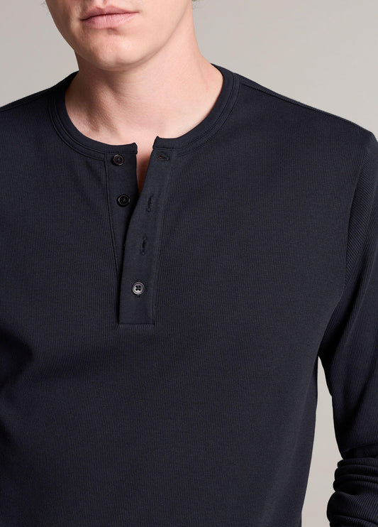 Ribbed Cotton Henley - US 3188