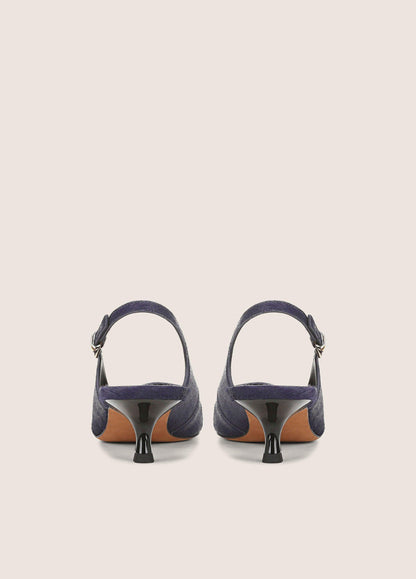 Sabra Calf Hair Slingback Heel - US 6226