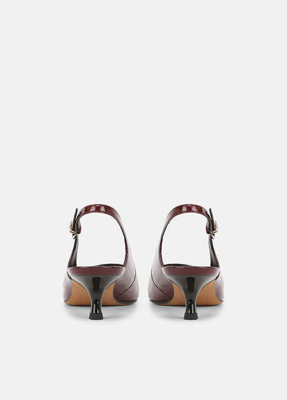 Sabra Leather Slingback Heel - US 8849