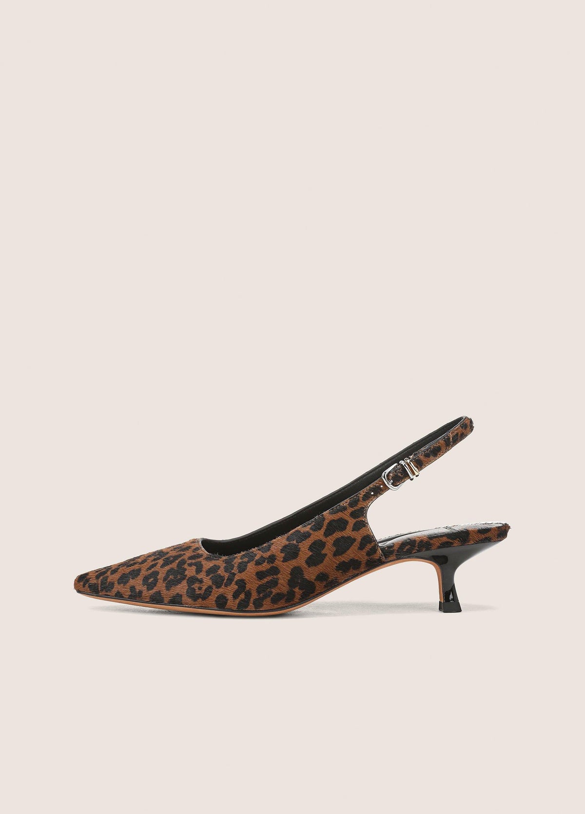 Sabra Leopard-Print Calf Hair Slingback Heel - US 8080