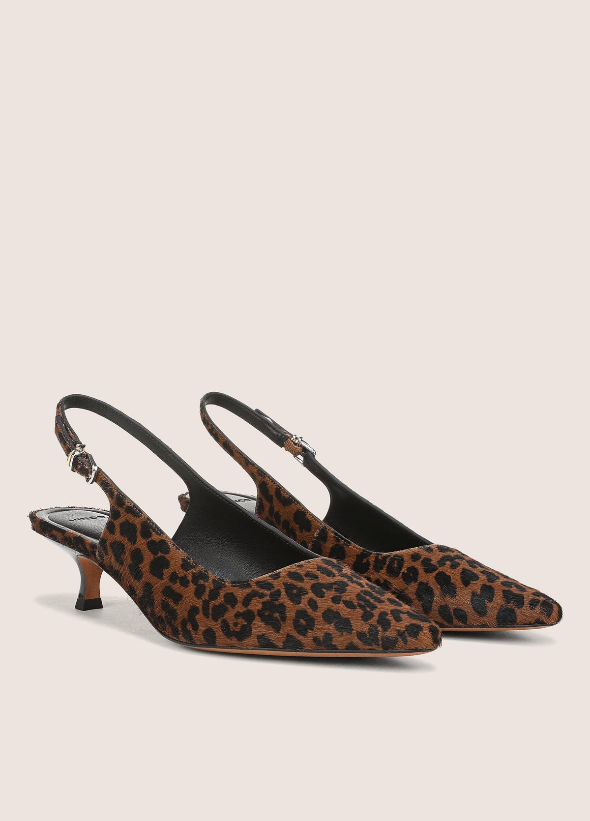 Sabra Leopard-Print Calf Hair Slingback Heel - US 8080