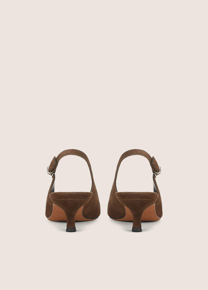 Sabra Suede Slingback Heel - US 4697