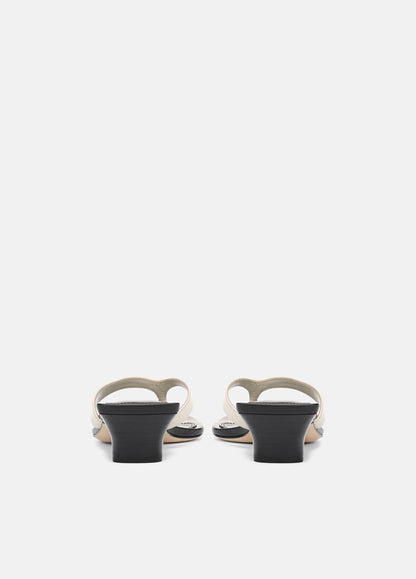 San Juan Leather Heeled Thong Sandal - US 7850