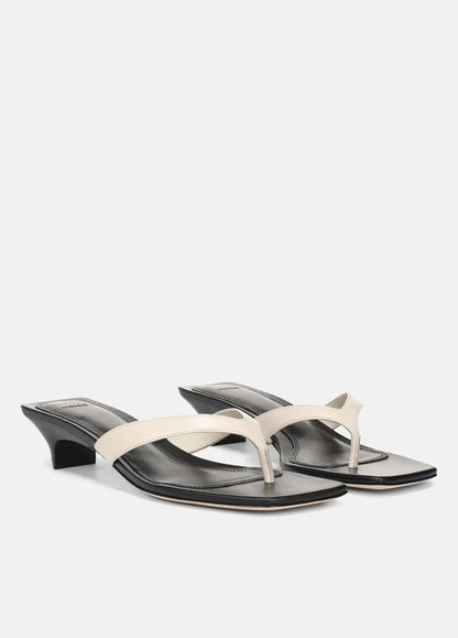 San Juan Leather Heeled Thong Sandal - US 7850