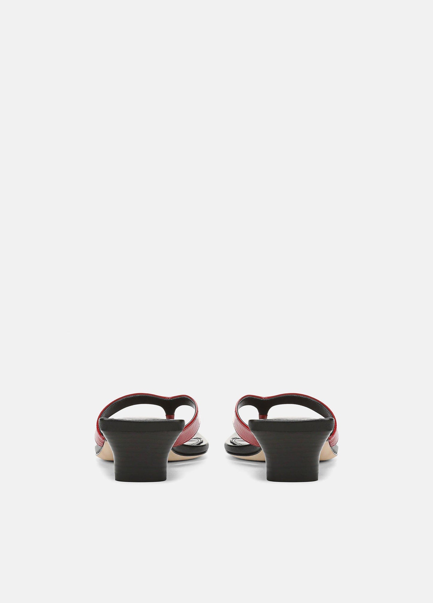San Juan Patent Leather Heeled Thong Sandal - US 6066