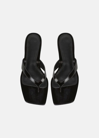 San Juan Patent Leather Thong Sandal - US 7791