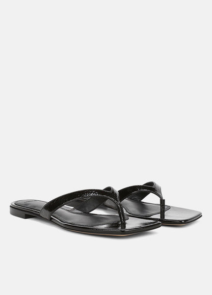 San Juan Patent Leather Thong Sandal - US 7791