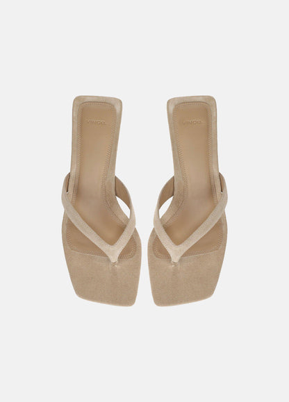 San Juan Suede Heeled Thong Sandal - US 9464