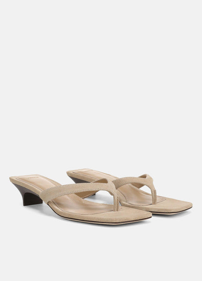 San Juan Suede Heeled Thong Sandal - US 9464