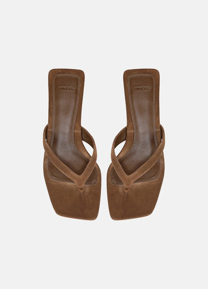 San Juan Suede Heeled Thong Sandal - US 2052
