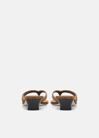 San Juan Suede Heeled Thong Sandal - US 2052