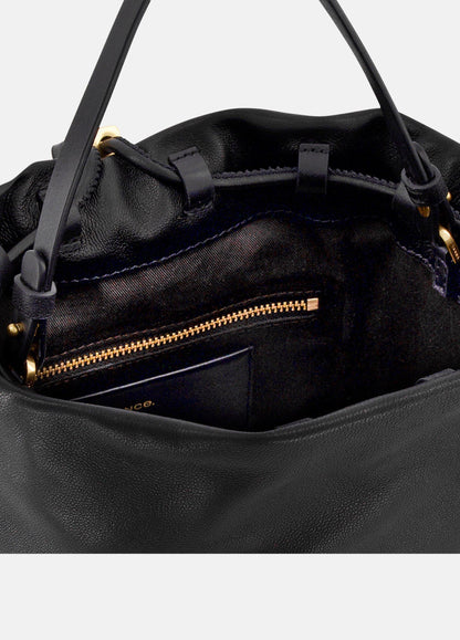 Sarai Leather Drawstring Backpack - US 4177