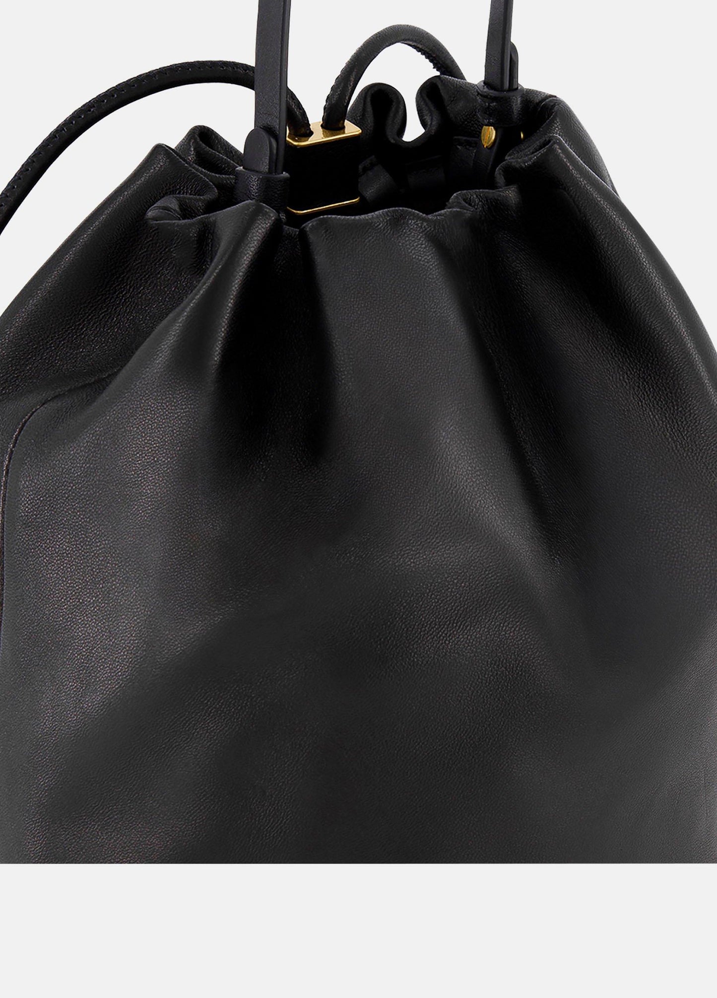 Sarai Leather Drawstring Backpack - US 6356