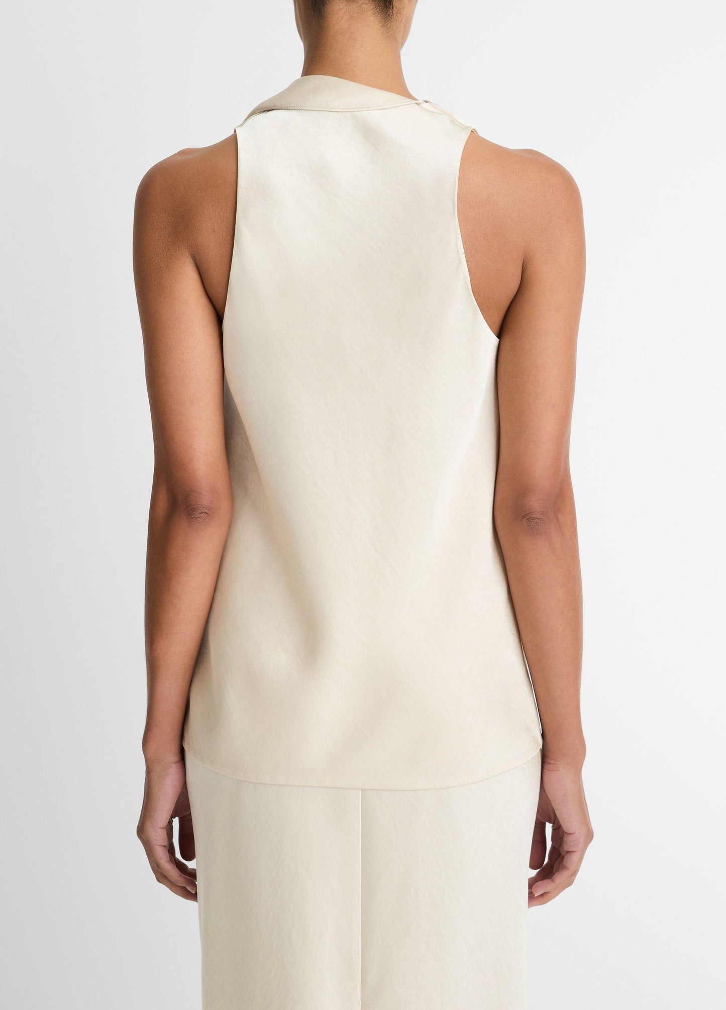 Satin Scarf Top - US 7743