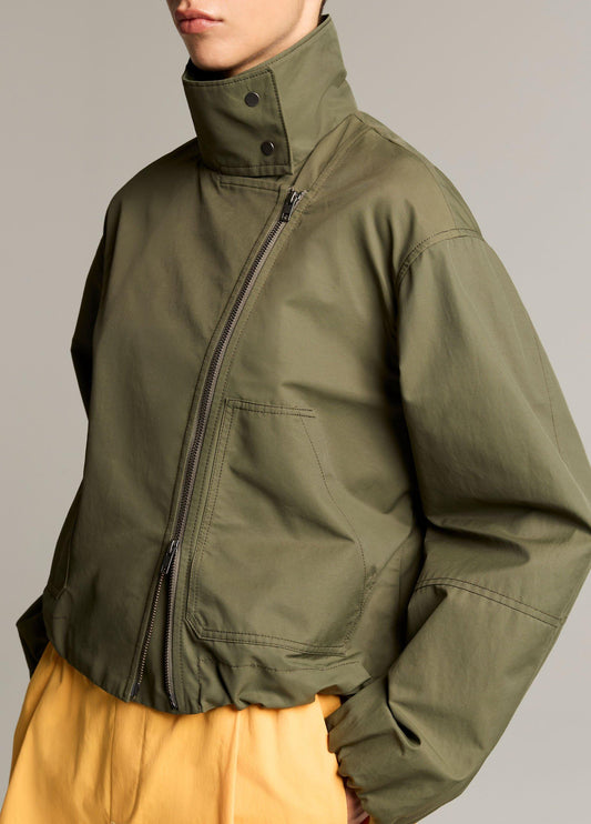 Sculpted Cotton-Blend Parachute Jacket - US 5734