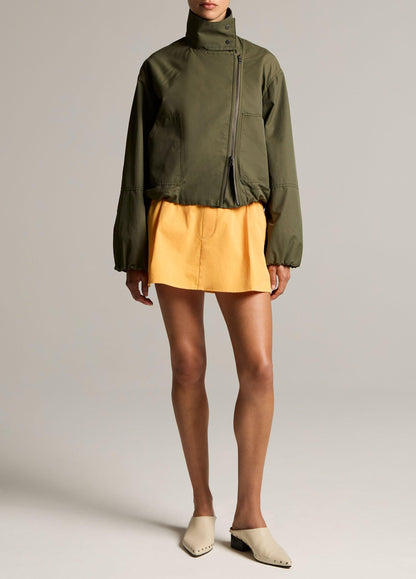Sculpted Cotton-Blend Parachute Jacket - US 5734