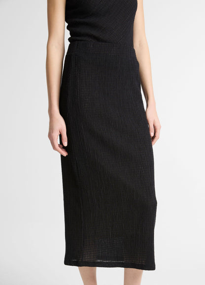 Shadow Grid Midi Skirt - US 8205