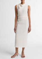 Shadow Grid Midi Skirt - US 5696