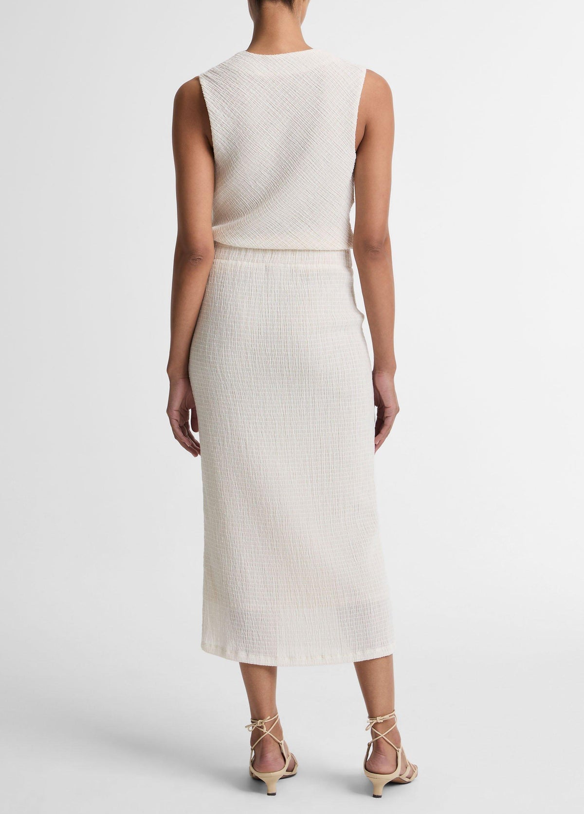 Shadow Grid Midi Skirt - US 5696