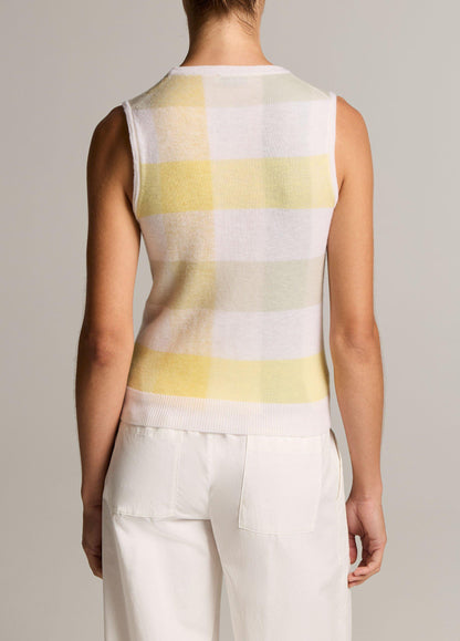 Shadow Plaid Wool Shell - US 4471