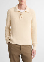 Shaker Italian Cotton-Blend Polo Sweater - US 0754