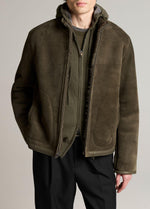 Shearling Funnel-Neck Jacket - US 3387