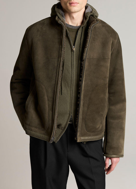 Shearling Funnel-Neck Jacket - US 3387