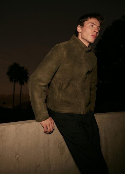 Shearling Funnel-Neck Jacket - US 3387