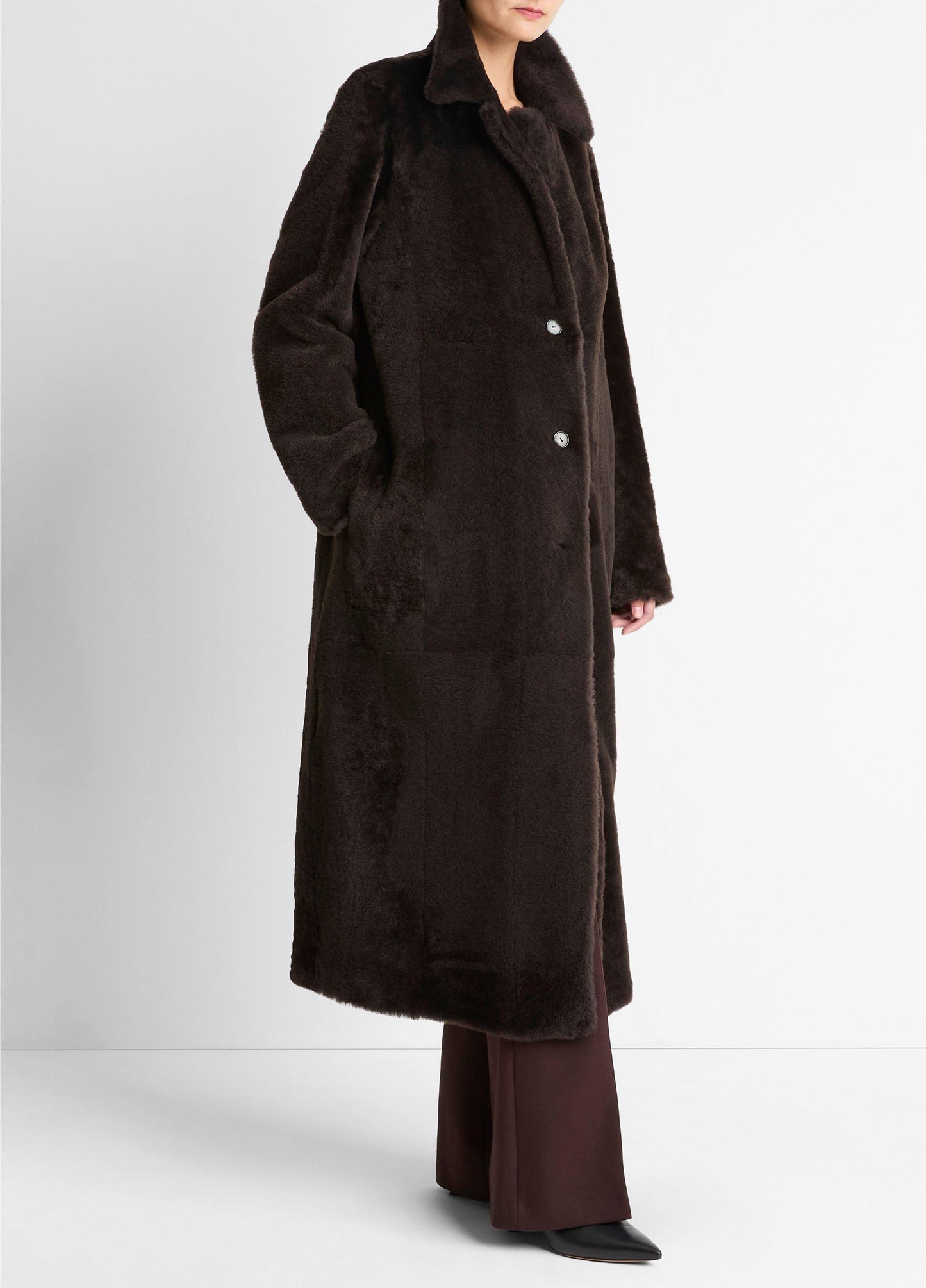 Shearling Long Coat - US 4292
