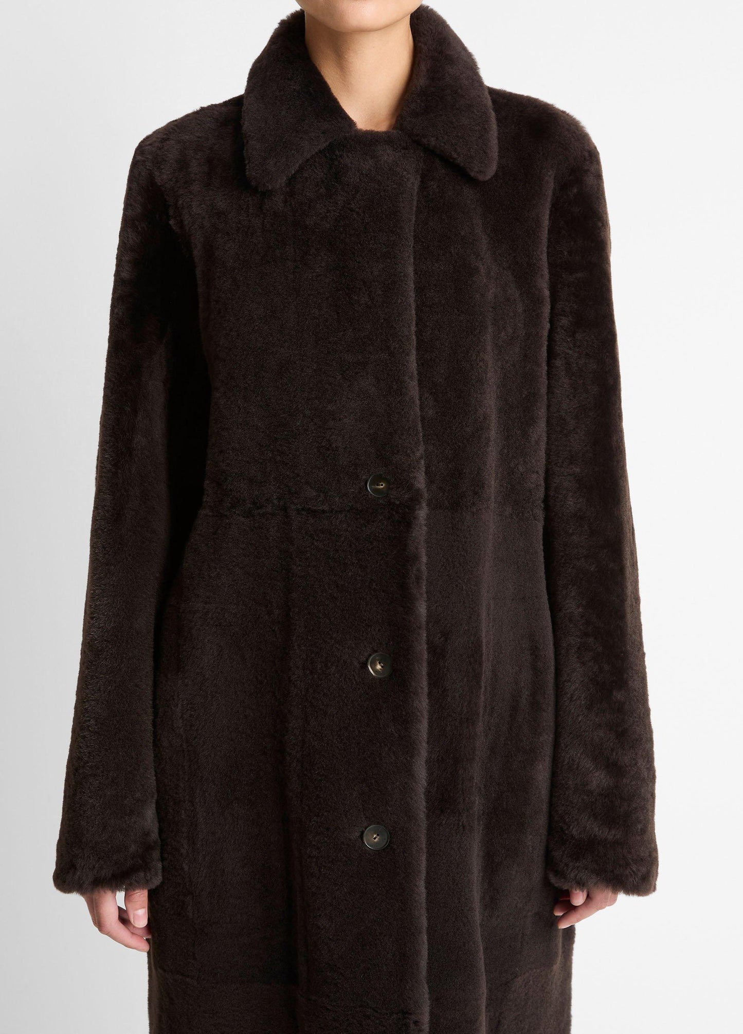 Shearling Long Coat - US 4292