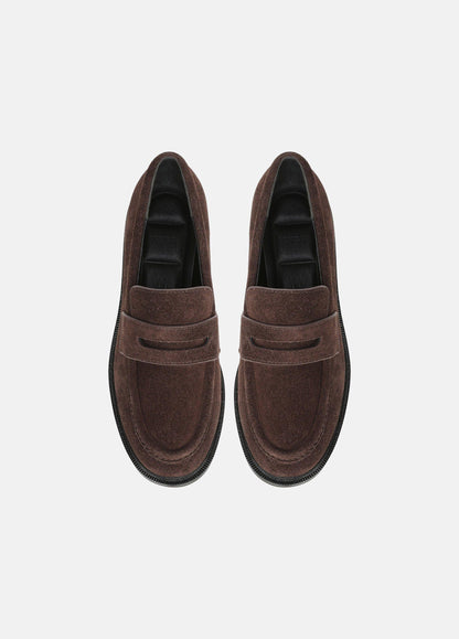 Siena Suede Lug-Sole Loafer - US 1338