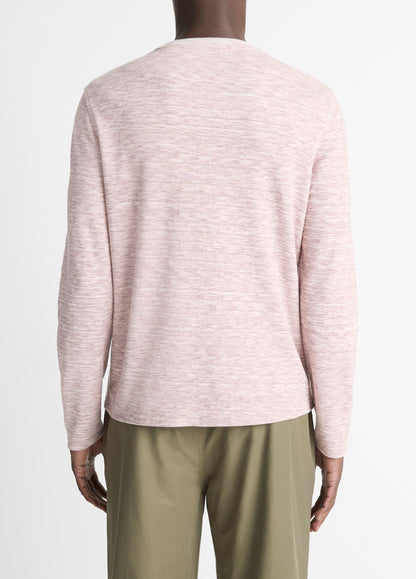 Space-Dye Cotton-Blend Long-Sleeve T-Shirt - US 2051