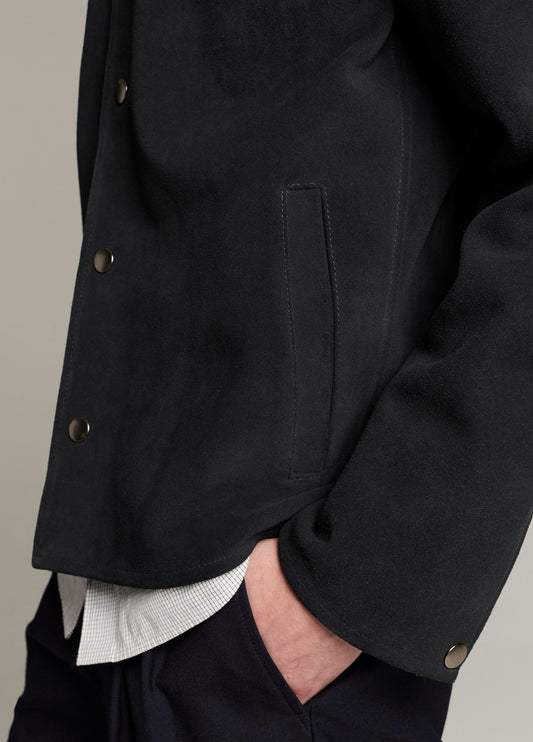 Split Suede Coaches Jacket - US 6675