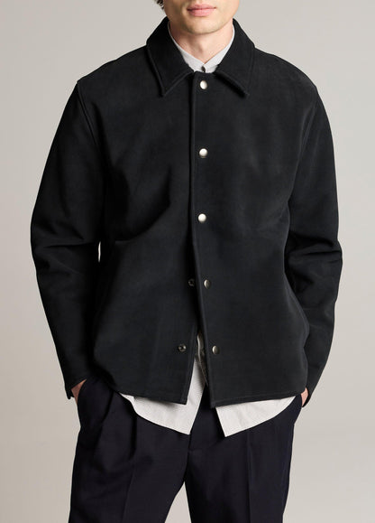 Split Suede Coaches Jacket - US 6675